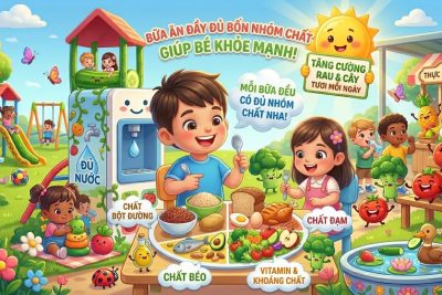 TUYÊN TRUYỀN VỀ CHẾ ĐỘ DINH DƯỠNG HỢP LÝ CHO TRẺ MẦM NON TRONG MÙA HÈ